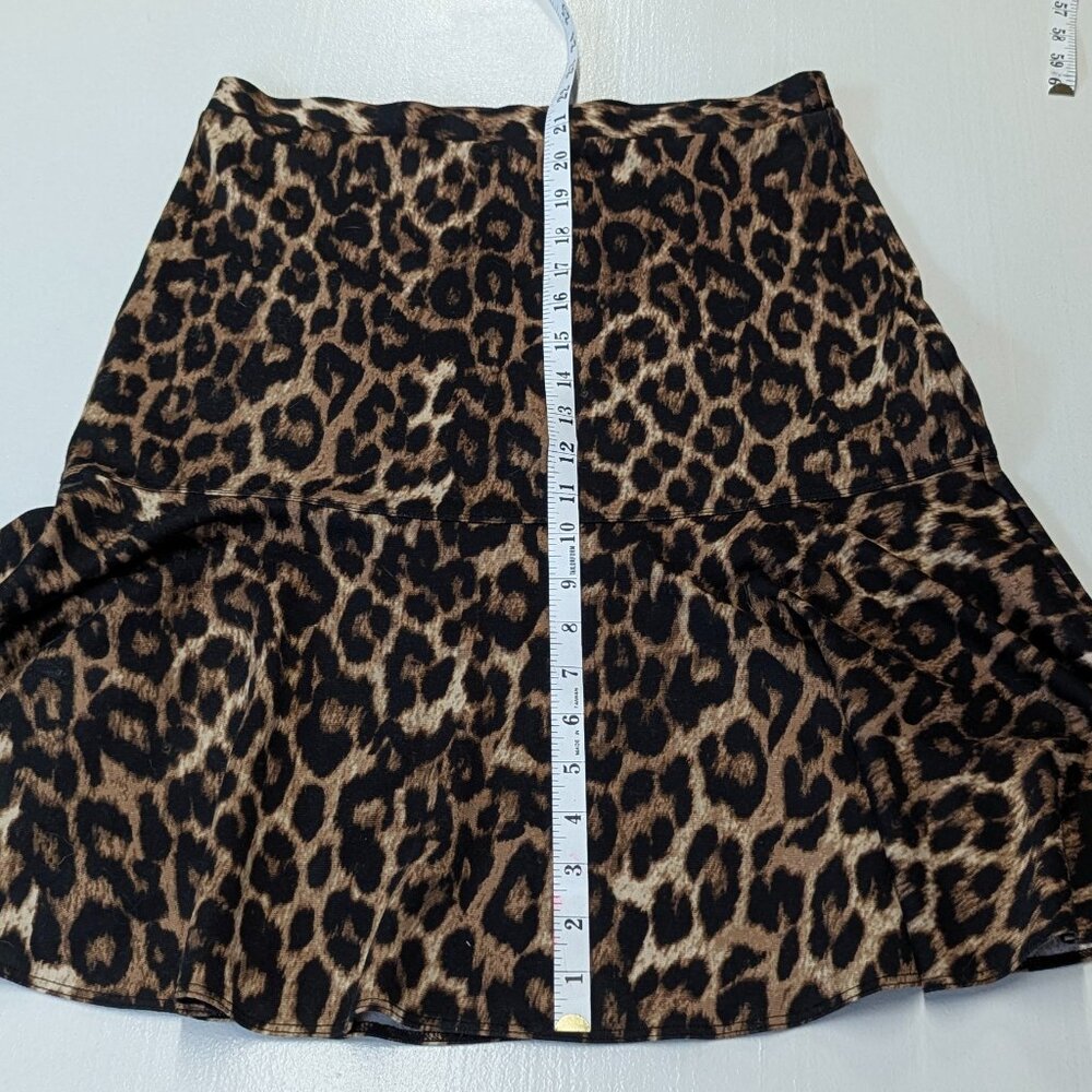 Spense Size Small Pull-On Leopard Print Mini Skirt - image 7